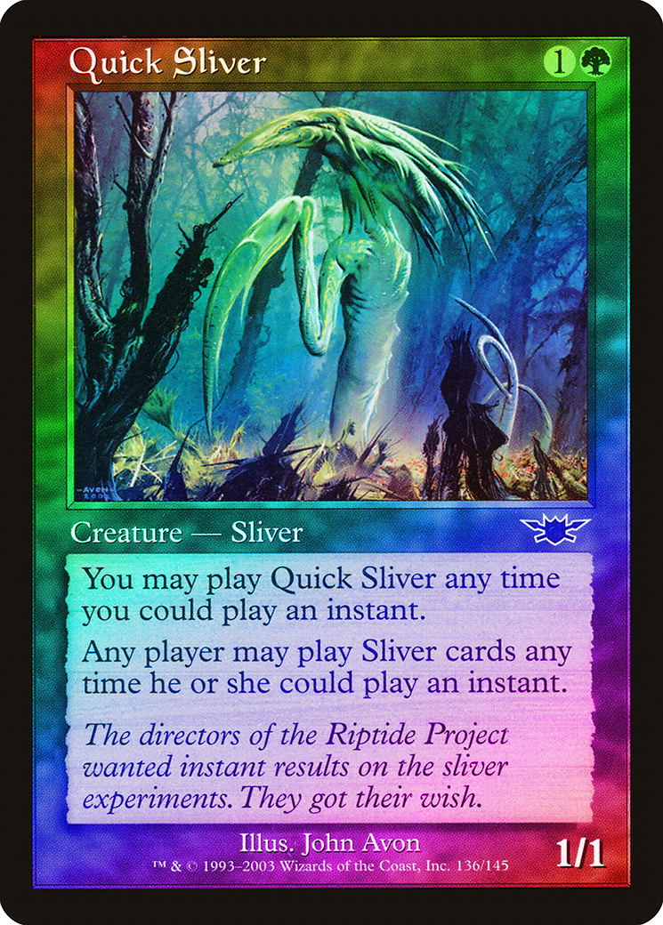 manamoon card sleeves Magic The Gathering Commander Masters Commander Deck Sliver Swarm main image 1