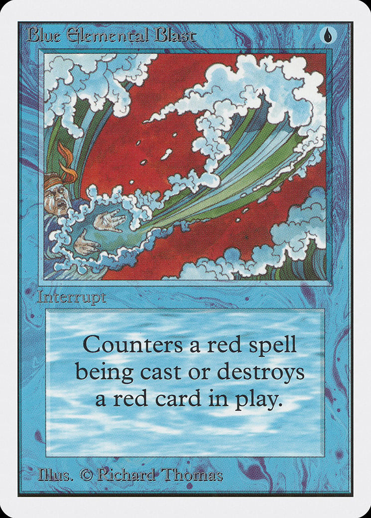 Red Elemental Blast Unlimited NM Red Common MAGIC THE GATHERING CARD ABUGames