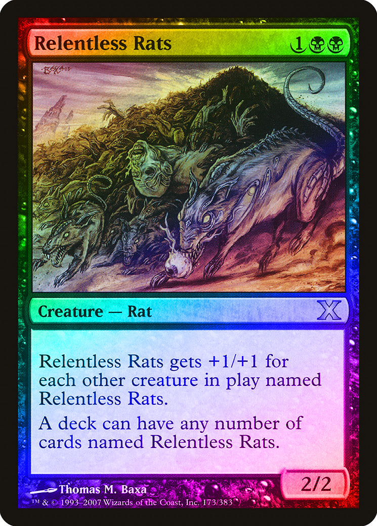 mtg relentless cards Relentless Rats Print main image 1