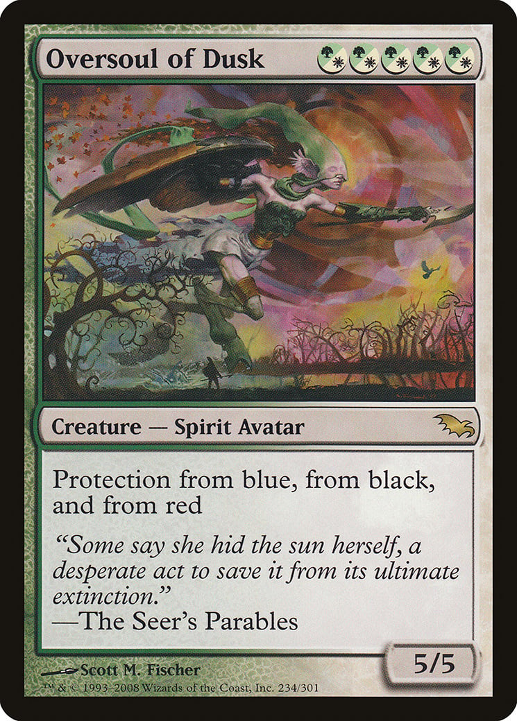 Shield of the Oversoul Shadowmoor HEAVILY PLD White Green Common CARD ABUGames 