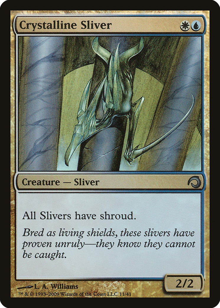 Crystalline Sliver Stronghold PLD White Blue Uncommon MAGIC MTG CARD ABUGames