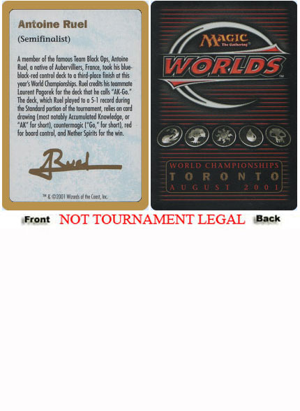 2001 World Championships Ad [World Championship Decks 2001]