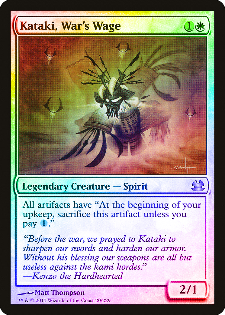 マジック：ザ・ギャザリング MTG Foil Kataki, War's Wage First Sight Kataki, War's Wage | Modern Event Deck | Star City Games
