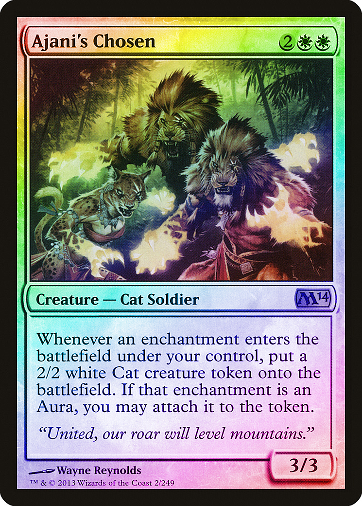 Ajani M13 NM-M Mythic Rare CARD ABUGames Caller of the Pride FOIL Magic 2013