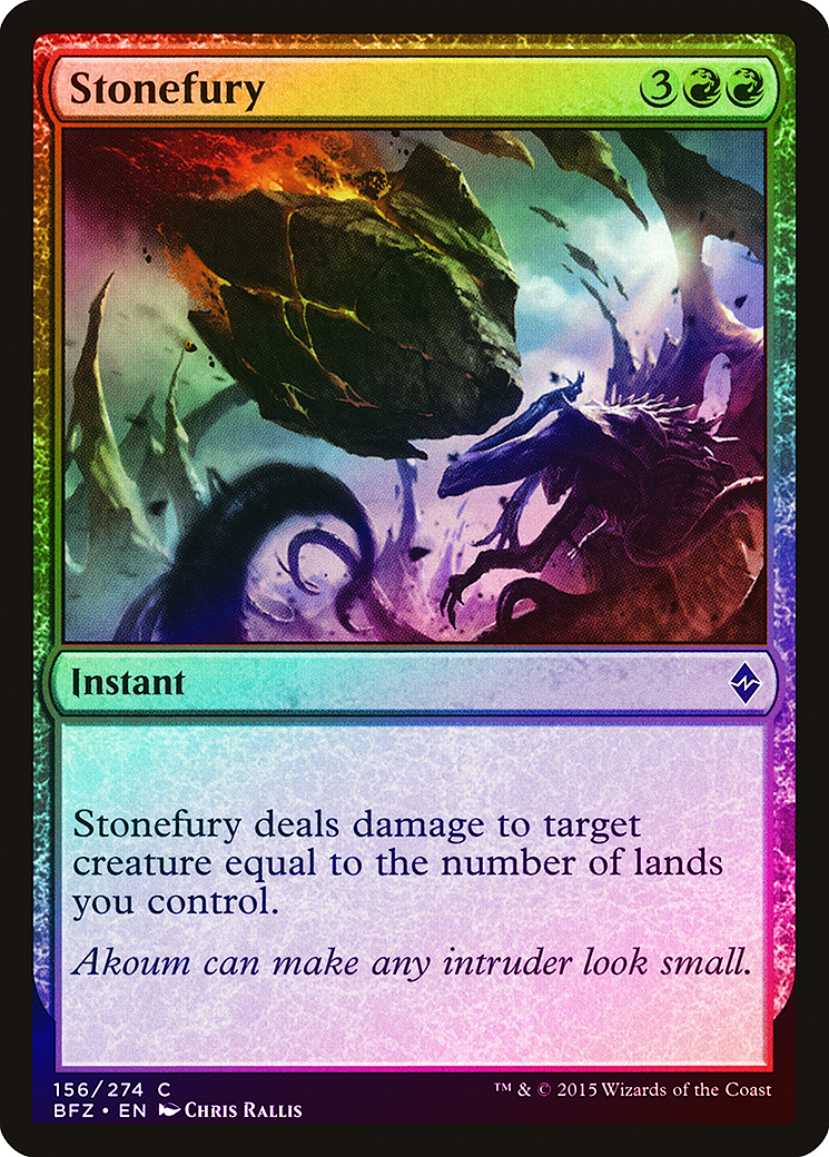 Stonefury - FOIL - Battle for Zendikar - English