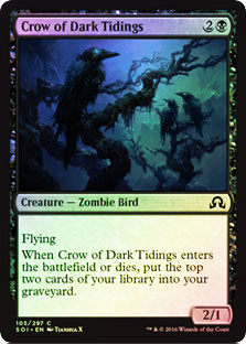 mtg crow cards Lonely Crow. Several crows make a ... : r/custommagic