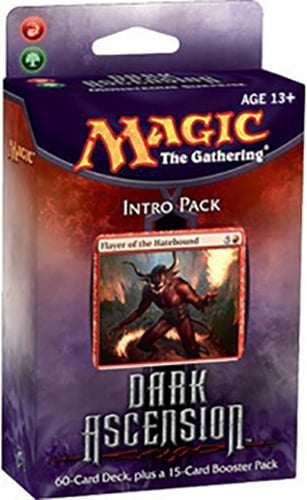 dark ascension booster box MTG Each Dark Ascension Booster Display comprises 36 Booster packs. Dark Ascension Intro Packs