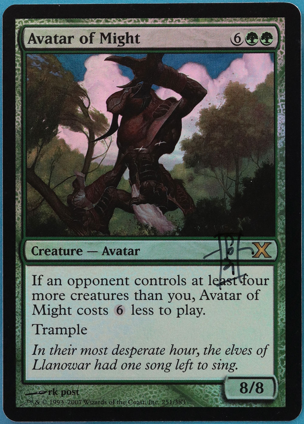 MTG Savannah Revised Dual Land LP/NM Signed by Artist Rob
